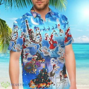 Aloha Christmas With Skeleton Button Down Shirts Best Beach Gift Ideas 12 Aloha Christmas With Skeleton Button Down Shirts Best Beach Gift Ideas Product Photo 6