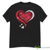 Arkansas Razorbacks Basketball Love Heart Diamond 2023 NCAA Shirt - G500 Men’s Classic T-Shirt