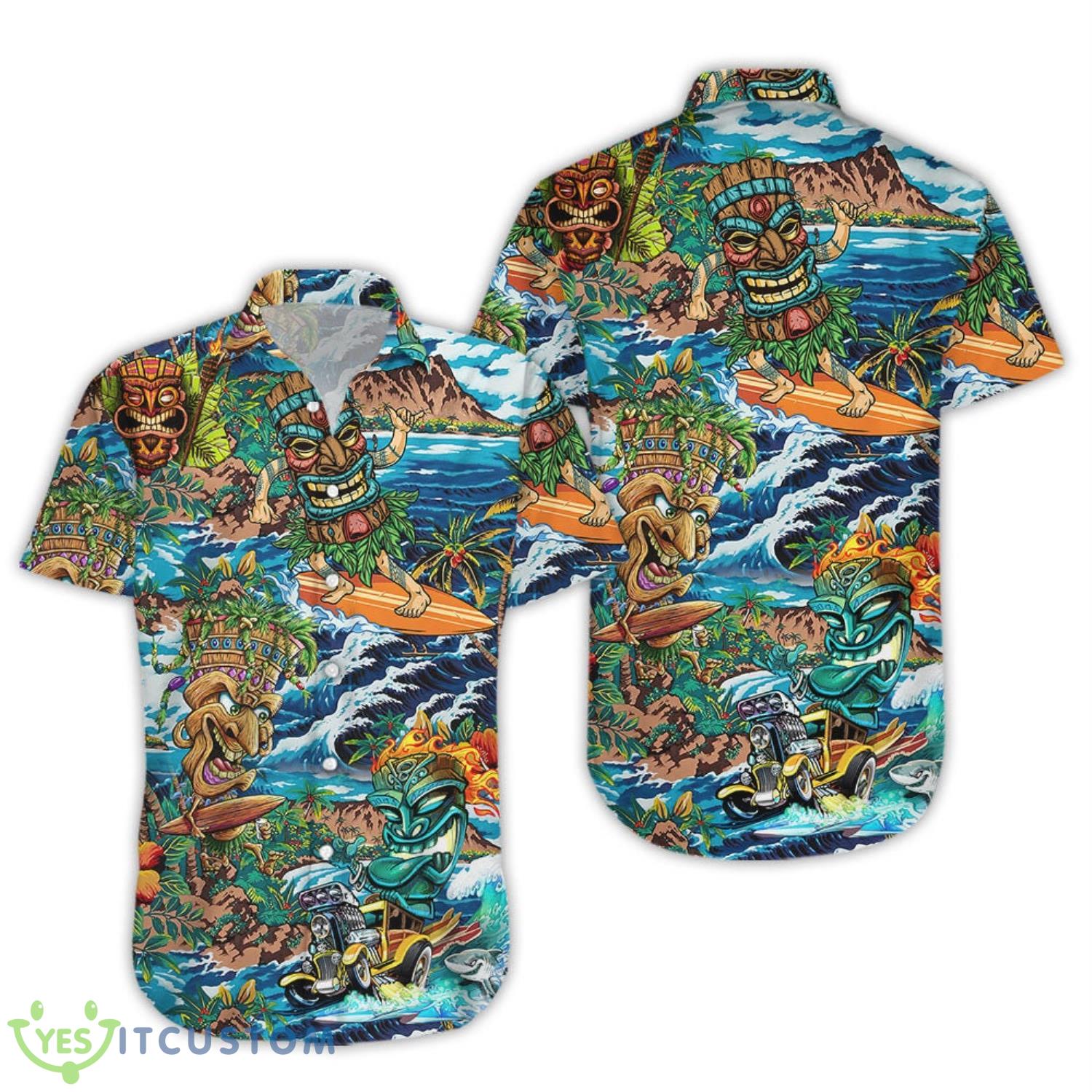 Awesome Tropical Surfing Tiki Hawaii Shirt Hawaii Gift Ideas 3 Awesome Tropical Surfing Tiki Hawaii Shirt Hawaii Gift Ideas Product Photo 3