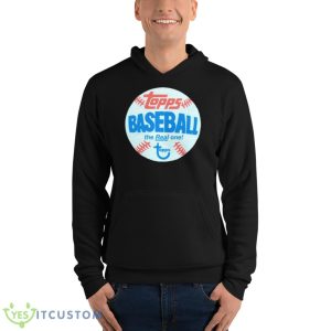 Baseball The Real One Topps Shirt - Unisex Fleece Pullover Hoodie
