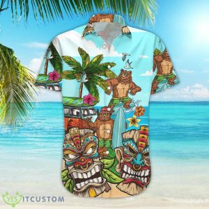 Bear Bear And Native Tiki Button Down Shirts Tropical Themed Gift Ideas 8 Bear Bear And Native Tiki Button Down Shirts Tropical Themed Gift Ideas Product Photo 4