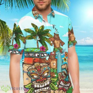 Bear Bear And Native Tiki Button Down Shirts Tropical Themed Gift Ideas 9 Bear Bear And Native Tiki Button Down Shirts Tropical Themed Gift Ideas Product Photo 5