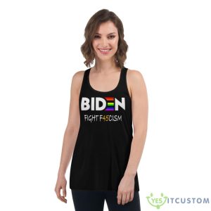 Biden Fight F45cism Shirt - Women's Flowy Racerback Tank