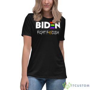 Biden Fight F45cism Shirt - Women's Relaxed Short Sleeve Jersey Tee