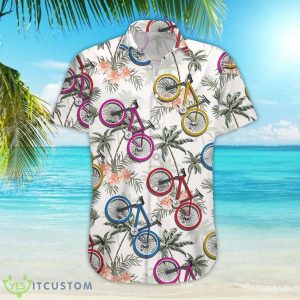 Bike Colorful Bike Cycling With Palm Tree Hawaii Shirt Gifts For Bicycle Lovers Product Photo 4