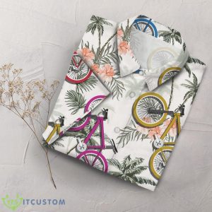 Bike Colorful Bike Cycling With Palm Tree Hawaii Shirt Gifts For Bicycle Lovers Product Photo 6