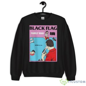 Black Flag Family Man Shirt - Unisex Crewneck Sweatshirt