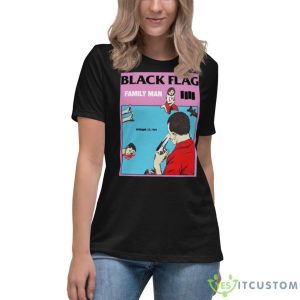 Black Flag Family Man Shirt - Women's Relaxed Short Sleeve Jersey Tee