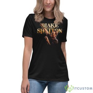 Blake Shelton On The Stage Shirt - Women's Relaxed Short Sleeve Jersey Tee