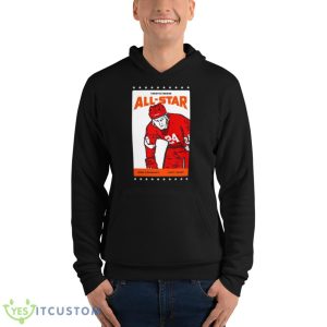 Bob Probert Left Wing All Star Shirt - Unisex Fleece Pullover Hoodie