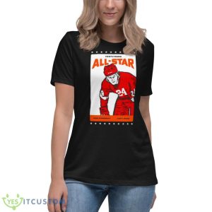 Bob Probert Left Wing All Star Shirt - Women's Relaxed Short Sleeve Jersey Tee
