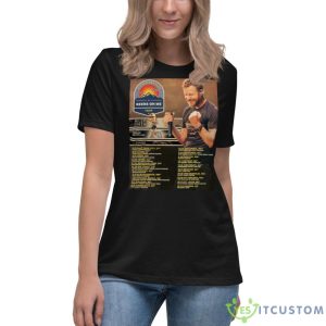Bom Tour With Dates Dierks Bentley Shirt - Women's Relaxed Short Sleeve Jersey Tee