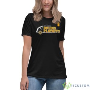 Boston Bruins 2023 Playoffs Slogan Shirt - Women's Relaxed Short Sleeve Jersey Tee