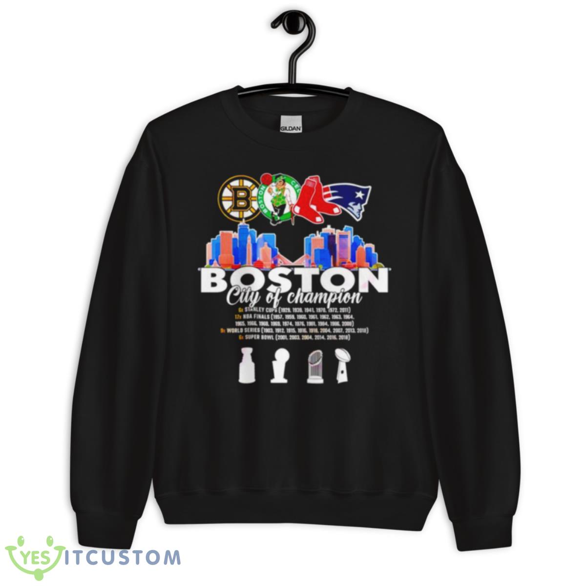 Boston City Of Champion Trophy Shirt 3 Boston City Of Champion Trophy Shirt - Unisex Crewneck Sweatshirt