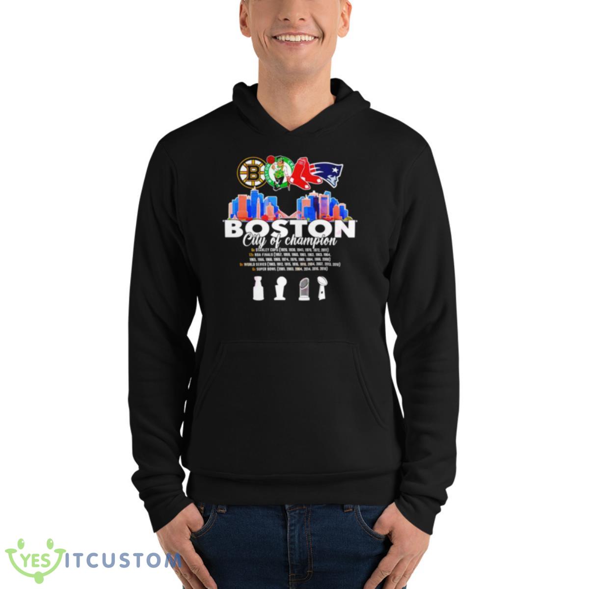 Boston City Of Champion Trophy Shirt 4 Boston City Of Champion Trophy Shirt - Unisex Fleece Pullover Hoodie