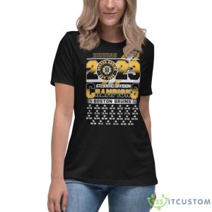Bruins 2023 Atlantic Division Champions Boston Bruins Shirt 11 Bruins 2023 Atlantic Division Champions Boston Bruins Shirt - Women's Relaxed Short Sleeve Jersey Tee