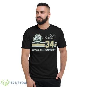 Bucks Giannis Antetokounmpo Signature Jersey Shirt - Short Sleeve T-Shirt