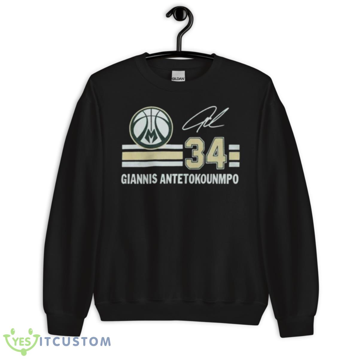 Bucks Giannis Antetokounmpo Signature Jersey Shirt 3 Bucks Giannis Antetokounmpo Signature Jersey Shirt - Unisex Crewneck Sweatshirt