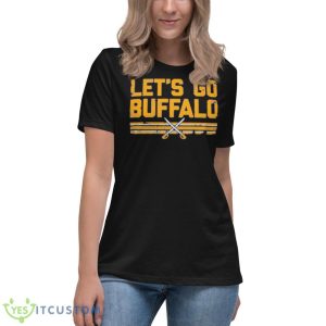 Buffalo Sabres Let’s Go Buffalo Shirt 11 Buffalo Sabres Let’s Go Buffalo Shirt - Women's Relaxed Short Sleeve Jersey Tee