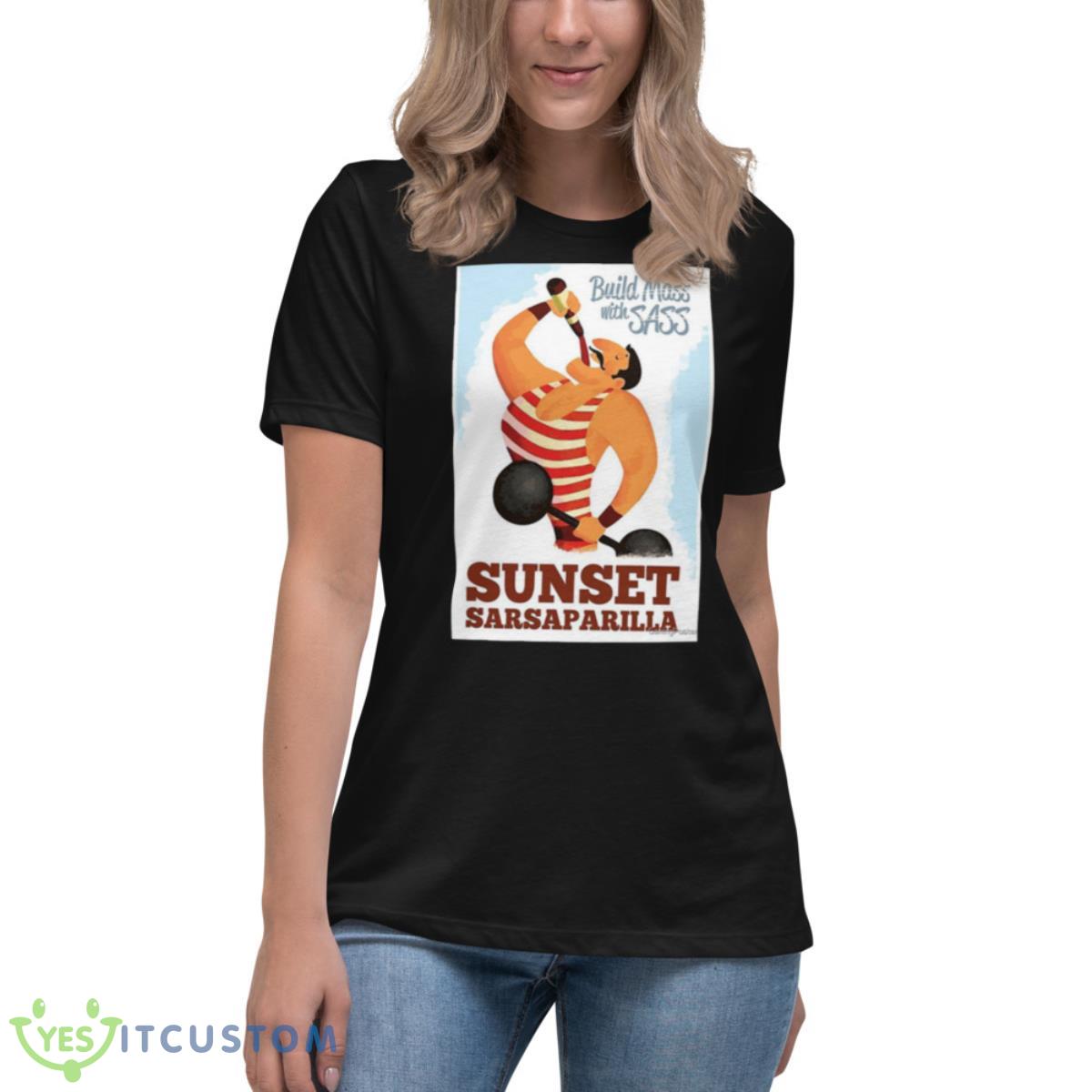 Build Mass With Sass Fallout Game Shirt 6 Build Mass With Sass Fallout Game Shirt - Women's Relaxed Short Sleeve Jersey Tee