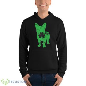 Bulldog Shamrock St. Patrick’s Day Shirt - Unisex Fleece Pullover Hoodie