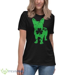 Bulldog Shamrock St. Patrick’s Day Shirt - Women's Relaxed Short Sleeve Jersey Tee