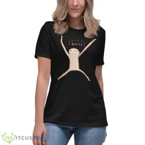 Butts Funny Design Blob Honest Blob Shirt - Women's Relaxed Short Sleeve Jersey Tee