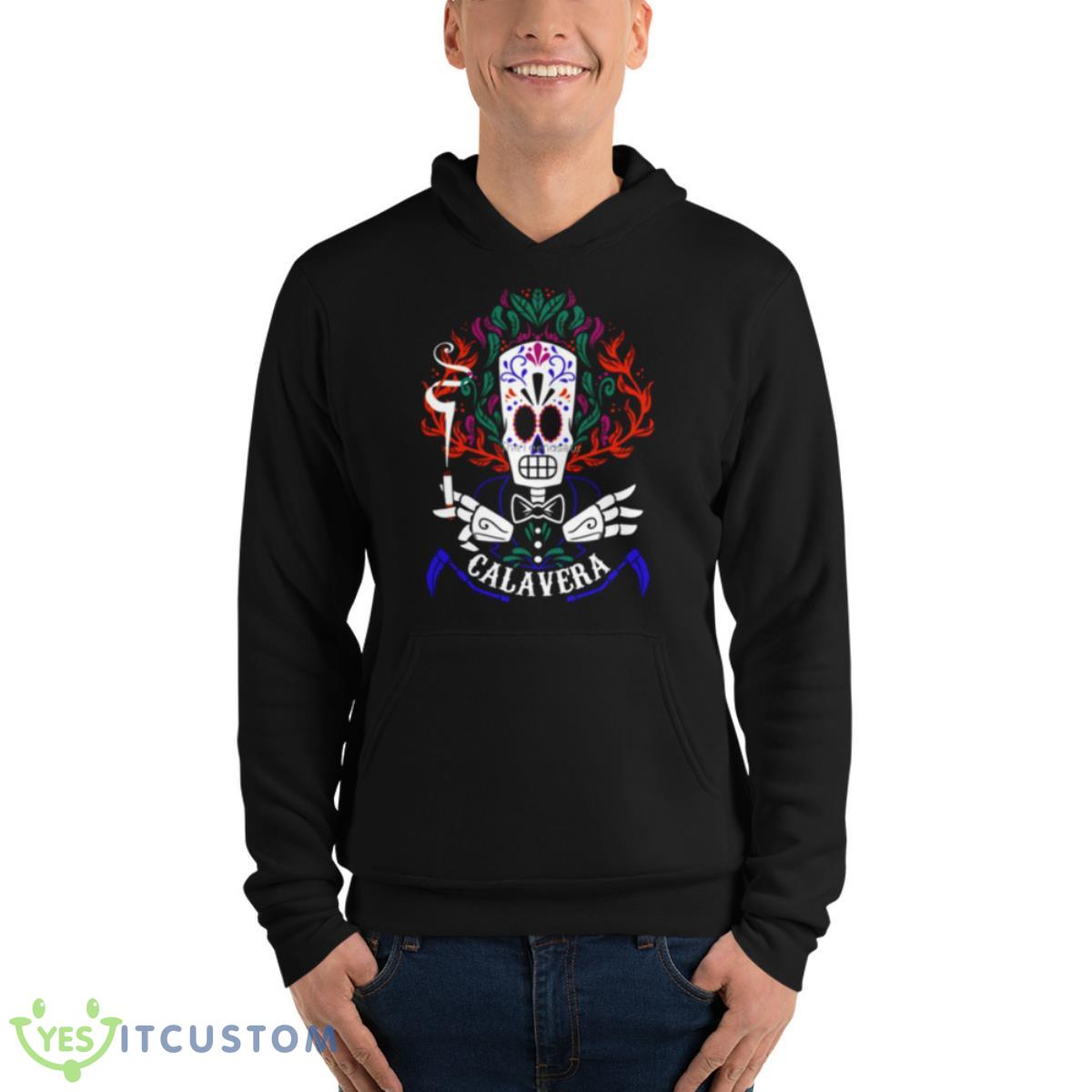 Calavera Aesthetic Design Grim Fandango Shirt 4 Calavera Aesthetic Design Grim Fandango Shirt - Unisex Fleece Pullover Hoodie