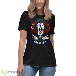 Calavera Aesthetic Design Grim Fandango Shirt 11 Calavera Aesthetic Design Grim Fandango Shirt - Women's Relaxed Short Sleeve Jersey Tee