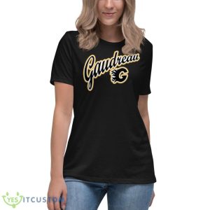 Calgary Flames Gaudreau Icon Shirt - Women's Relaxed Short Sleeve Jersey Tee