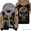 Camouflage Skull Philadelphia Eagles American Flag Hoodie 3D Product Photo 1