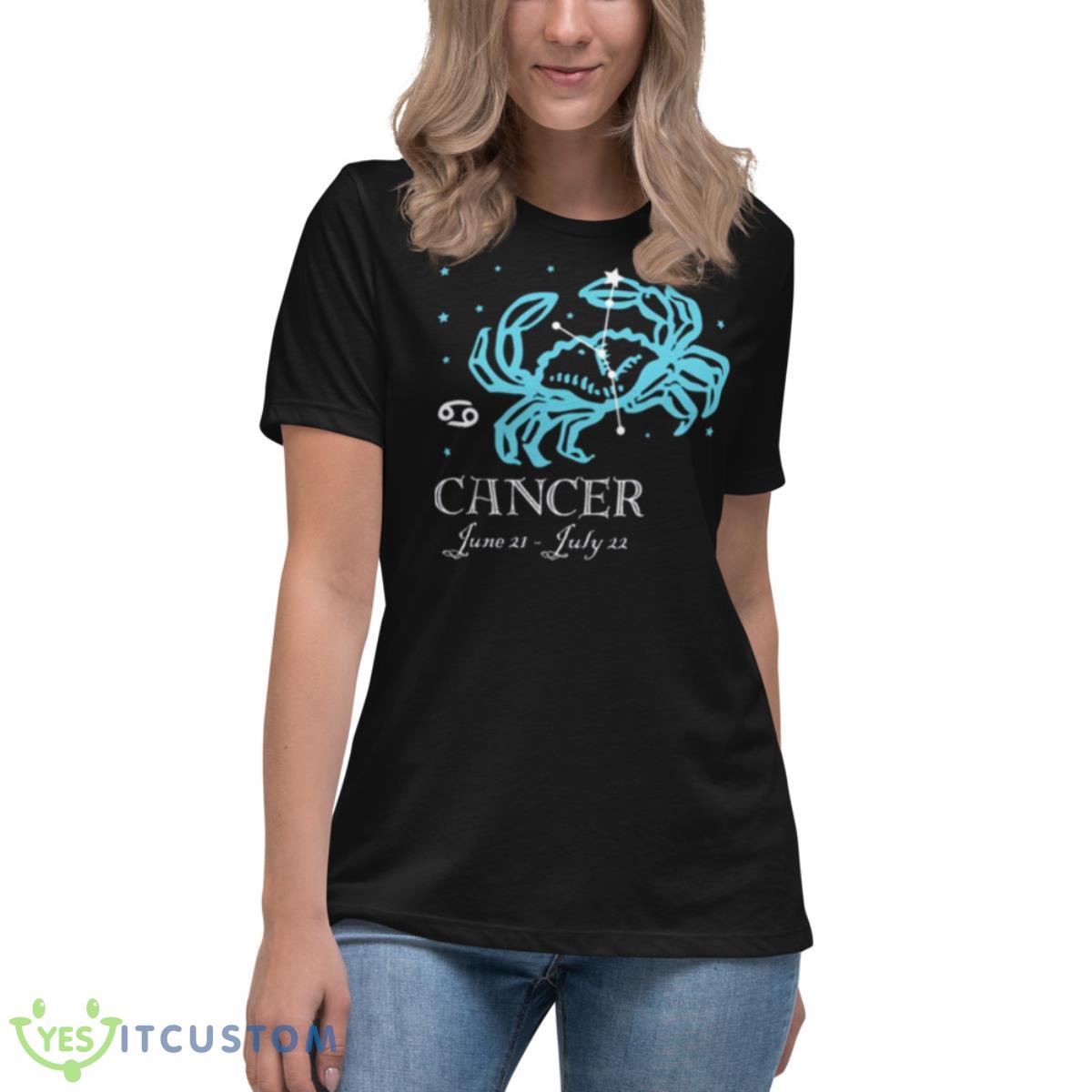 Cancer The Crab Constellation Shirt 6 Cancer The Crab Constellation Shirt - Women's Relaxed Short Sleeve Jersey Tee