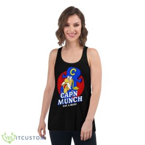 Cap’n Munch Eat A Box Shirt - Women's Flowy Racerback Tank