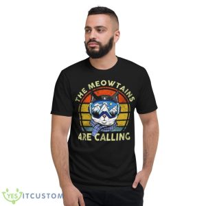 Car The Meowtains Are Calling Vintage Shirt - Short Sleeve T-Shirt