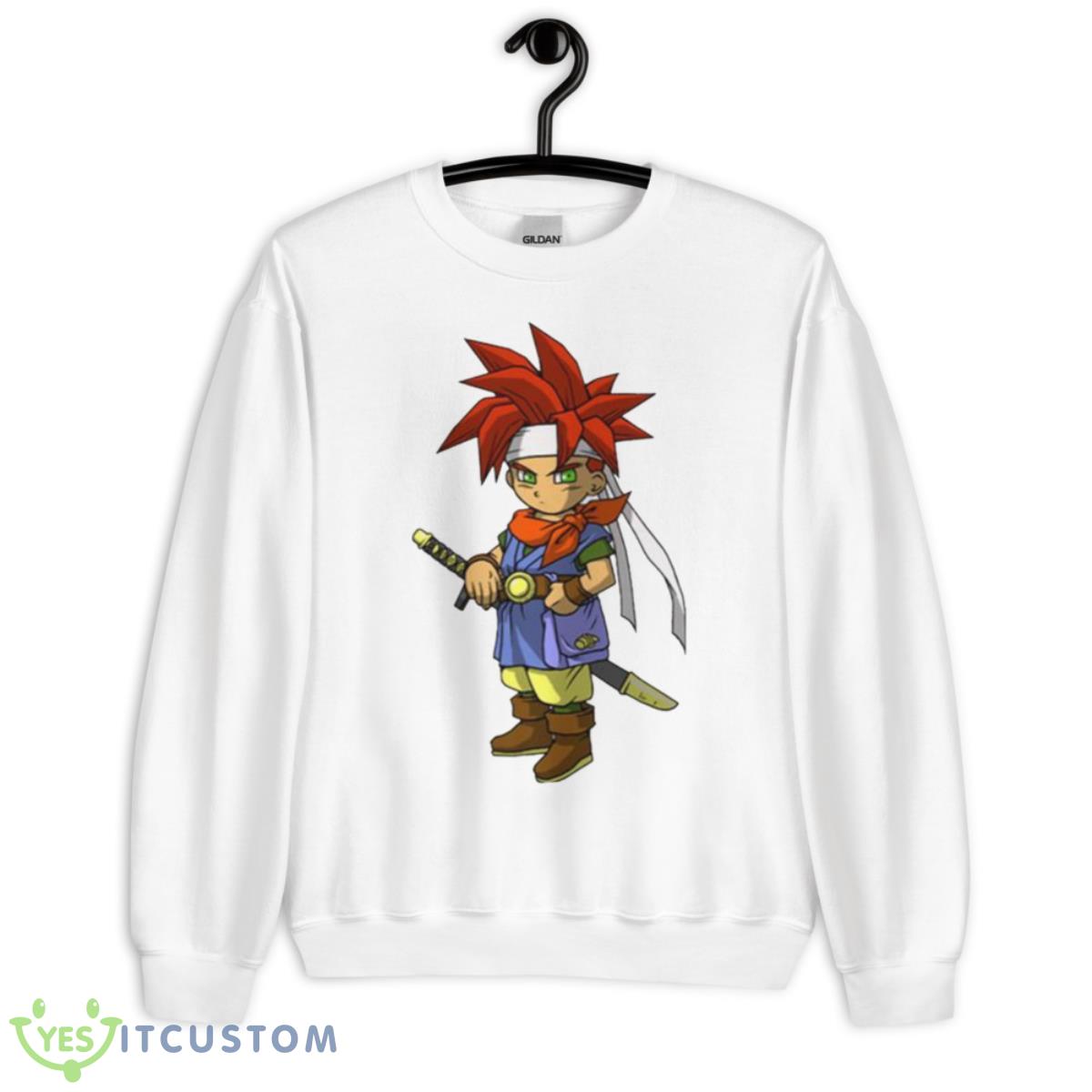 Cartoon Chrono Glenn Chibi Chrono Trigger Shirt 11 Cartoon Chrono Glenn Chibi Chrono Trigger Shirt - Unisex Heavy Blend Crewneck Sweatshirt