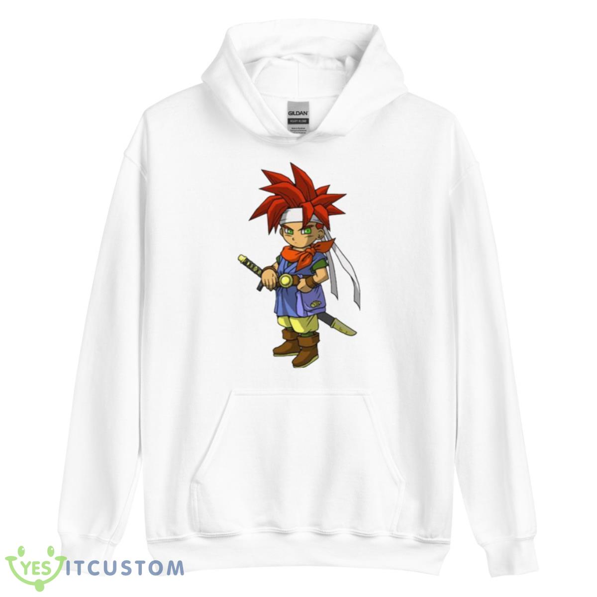 Cartoon Chrono Glenn Chibi Chrono Trigger Shirt 3 Cartoon Chrono Glenn Chibi Chrono Trigger Shirt - Unisex Heavy Blend Hooded Sweatshirt