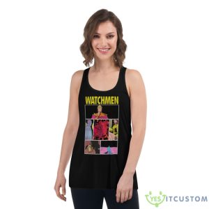 Cartoon Design Watchmen Shirt - Women's Flowy Racerback Tank