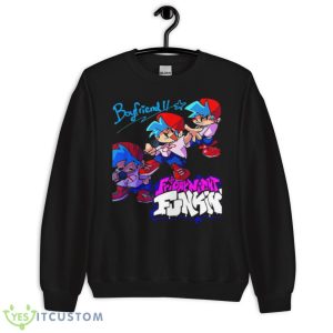 Cartoon Style Friday Night Funkin’ Boyfriend Shirt - Unisex Crewneck Sweatshirt