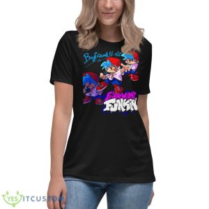 Cartoon Style Friday Night Funkin’ Boyfriend Shirt - Women's Relaxed Short Sleeve Jersey Tee