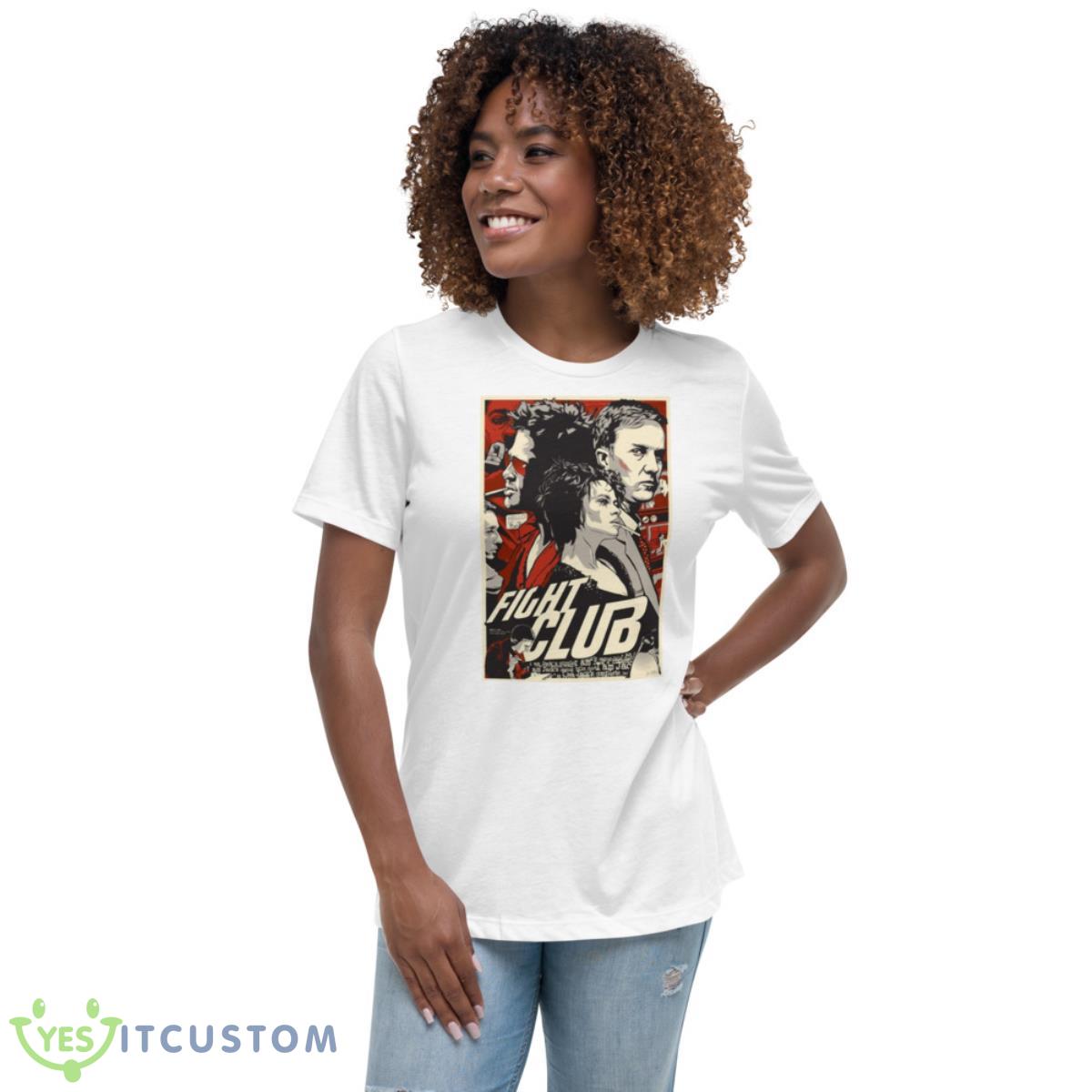 Cartoon Verson Of Fight Club Shirt 5 Cartoon Verson Of Fight Club Shirt - Women's Relaxed Short Sleeve Jersey Tee