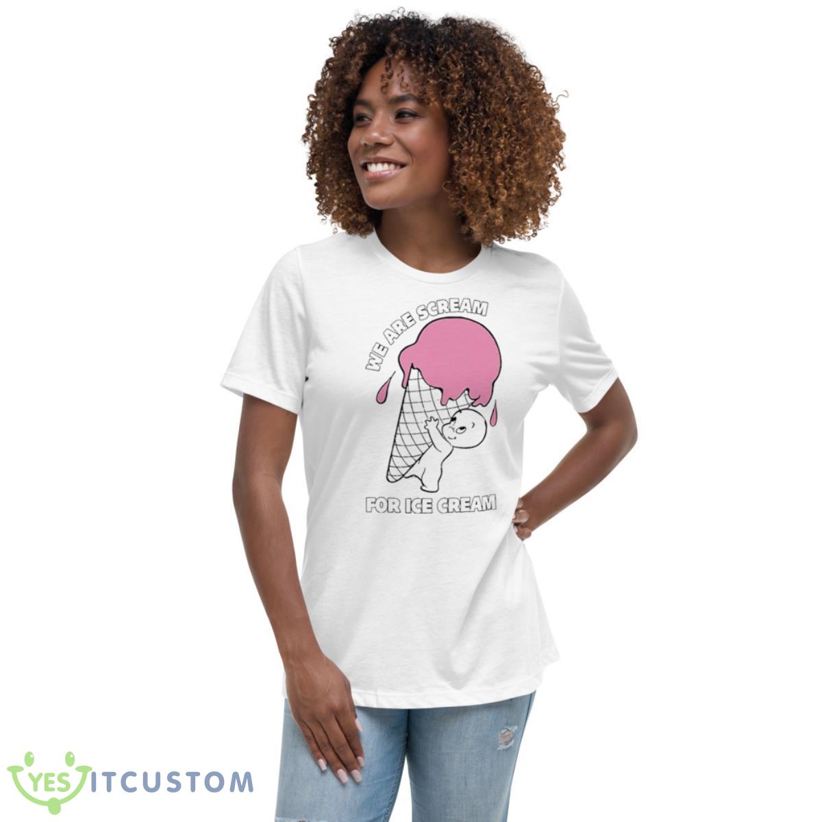 Casper We Are Scream For Ice Cream Shirt 5 Casper We Are Scream For Ice Cream Shirt - Women's Relaxed Short Sleeve Jersey Tee