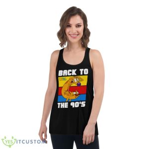 Catdog Retro Colors Movie Funny Shirt - Women's Flowy Racerback Tank