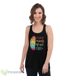 Celebrate Minds Of All Kinds Vintage Shirt 10 Celebrate Minds Of All Kinds Vintage Shirt - Women's Flowy Racerback Tank