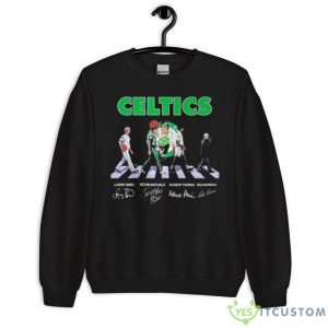 Celtics Larry Kevin Mchale Robert Parish Red Auerbach Signature Shirt - Unisex Crewneck Sweatshirt