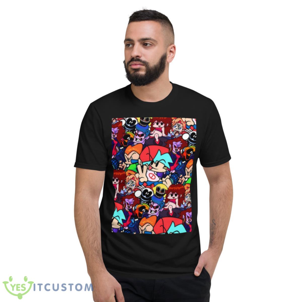Characters Of Friday Night Funkin Collage Shirt 2 Characters Of Friday Night Funkin Collage Shirt - Short Sleeve T-Shirt