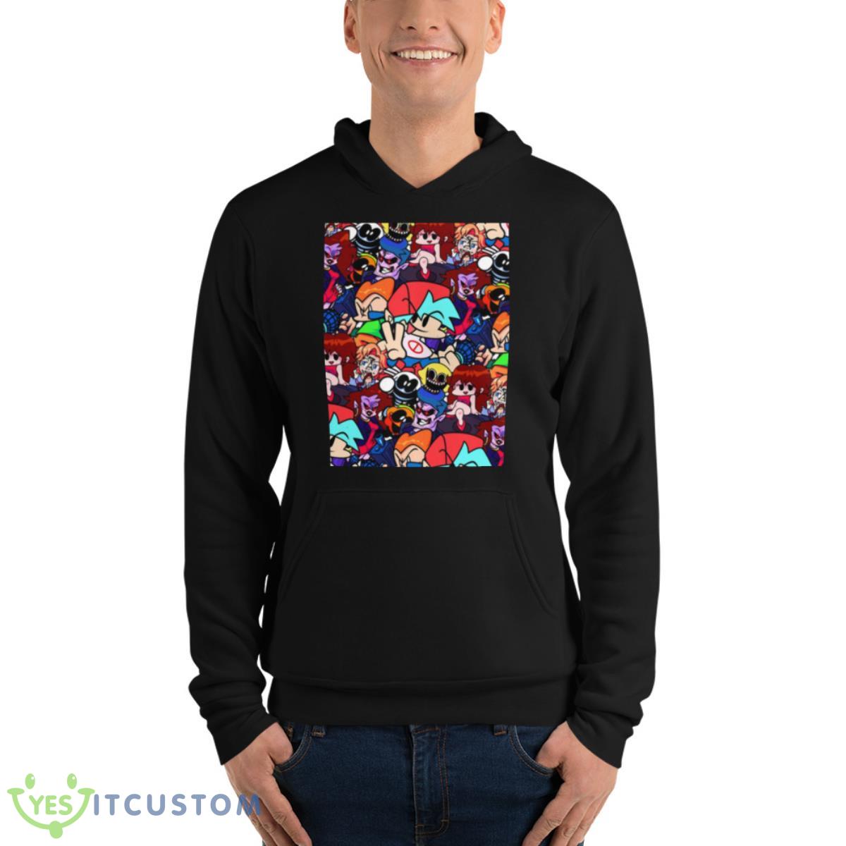 Characters Of Friday Night Funkin Collage Shirt 13 Characters Of Friday Night Funkin Collage Shirt - Unisex Fleece Pullover Hoodie