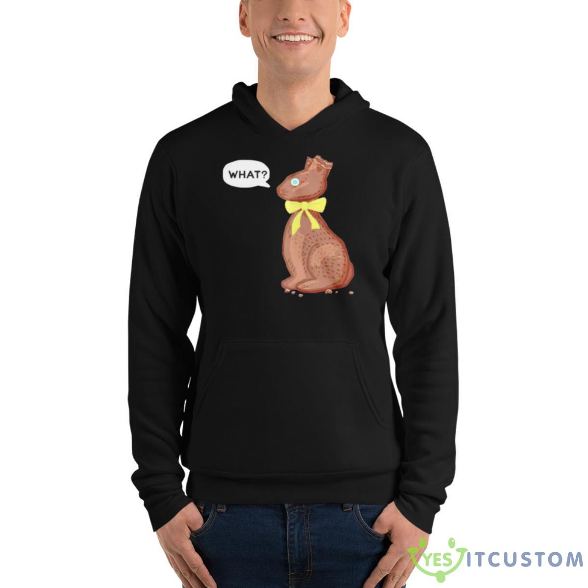 Chocolate Bunny What Shirt 4 Chocolate Bunny What Shirt - Unisex Fleece Pullover Hoodie