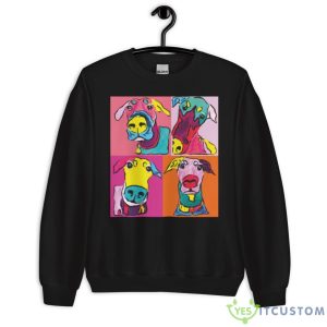 Colored Design Doberman Funny Faces Shirt 8 Colored Design Doberman Funny Faces Shirt - Unisex Crewneck Sweatshirt