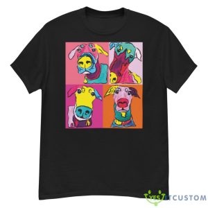 Colored Design Doberman Funny Faces Shirt - G500 Men’s Classic T-Shirt