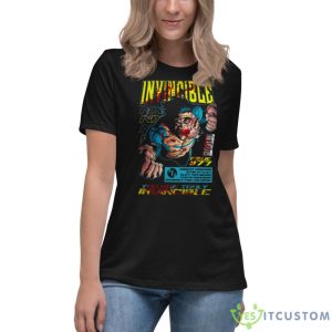 Comic Cover Invincible Cartoon Shirt 11 Comic Cover Invincible Cartoon Shirt - Women's Relaxed Short Sleeve Jersey Tee